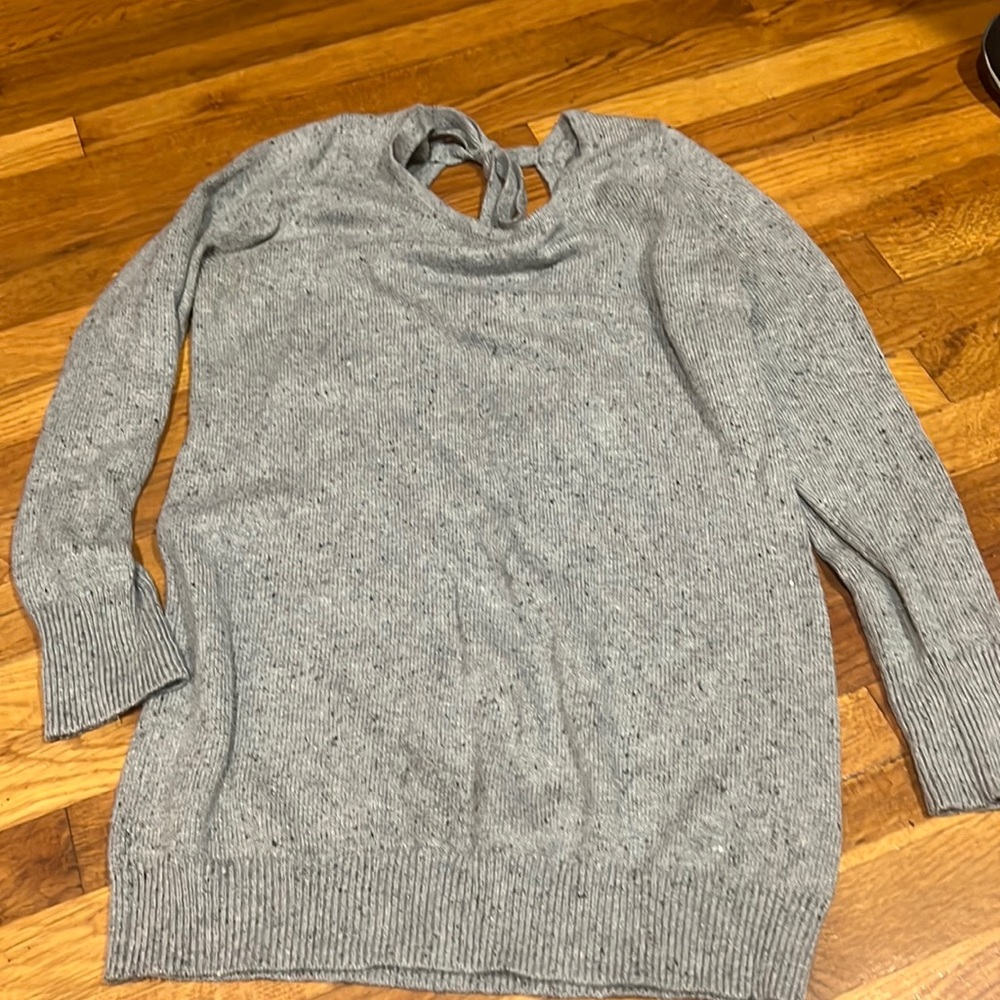 Gray maternity sweater